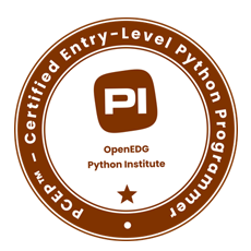 Certified Entry Level Python Programmer